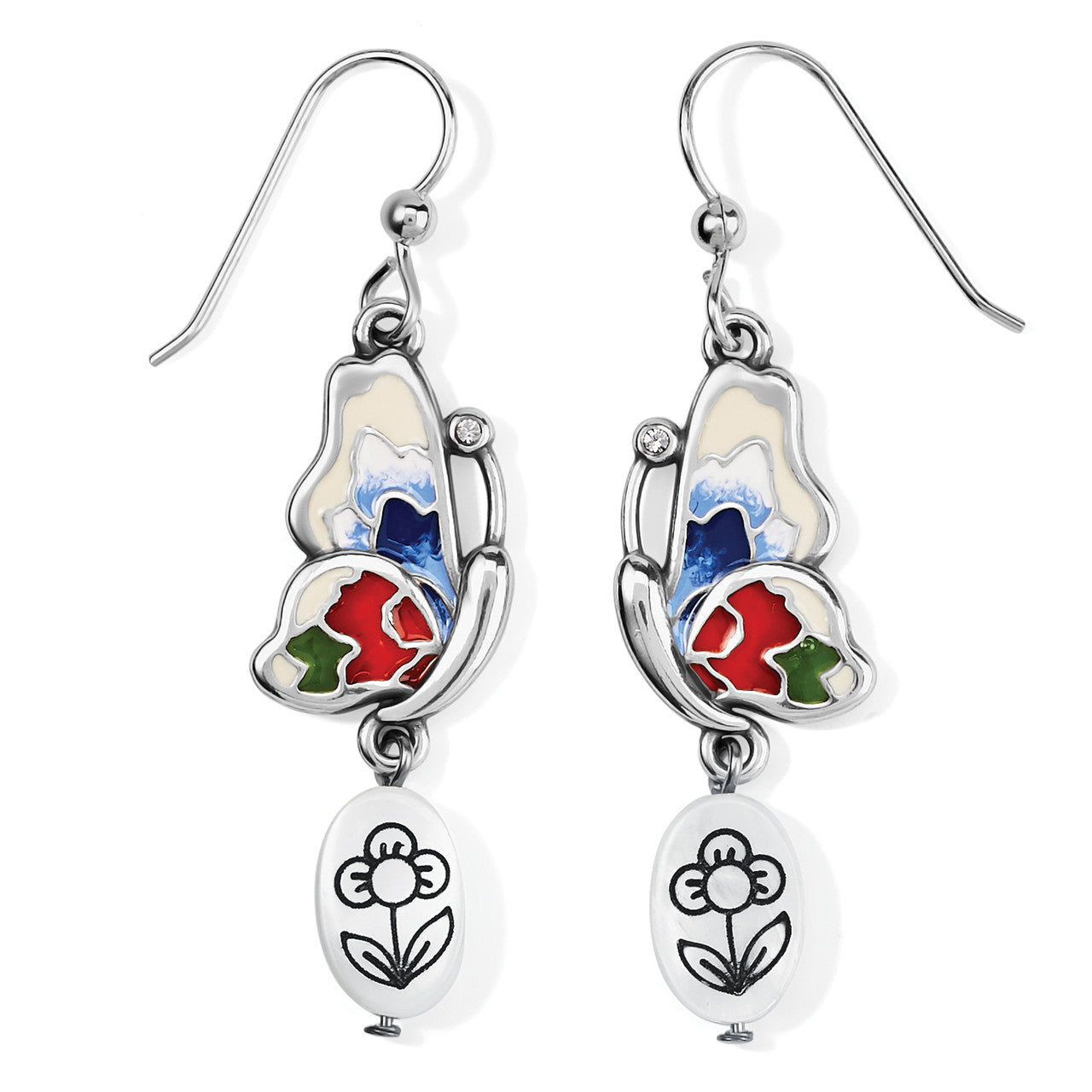 Brighton Blossom Hill Butterfly Shell Earrings (JA8803)