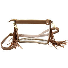 Capri Clear Western Crossbody (CD-CRB-WEST-COGNAC)
