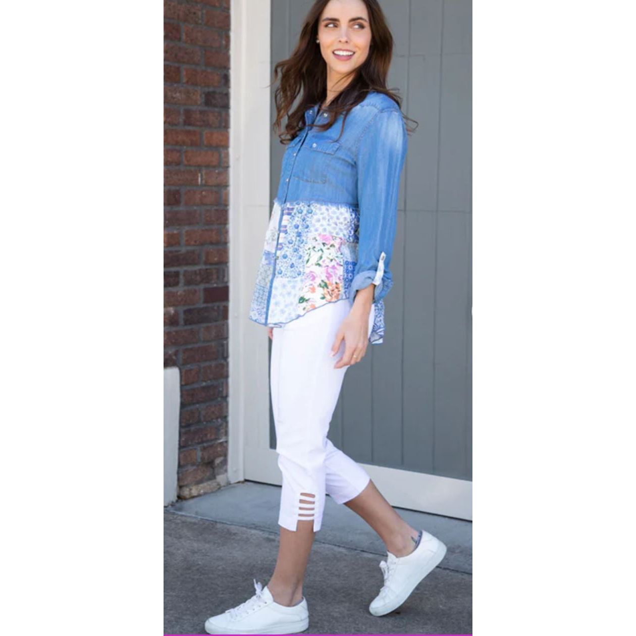 Slimsation Hem Vents Crop Pant (3 Colors) (M9038P)