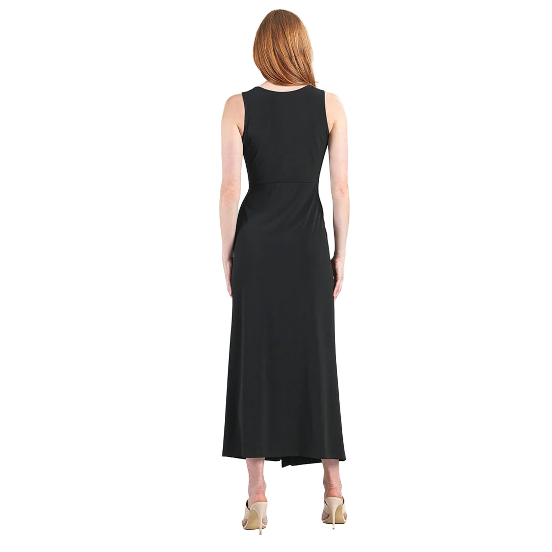Clara Sun Woo Center Slit Maxi Dress(DR24)(Black)