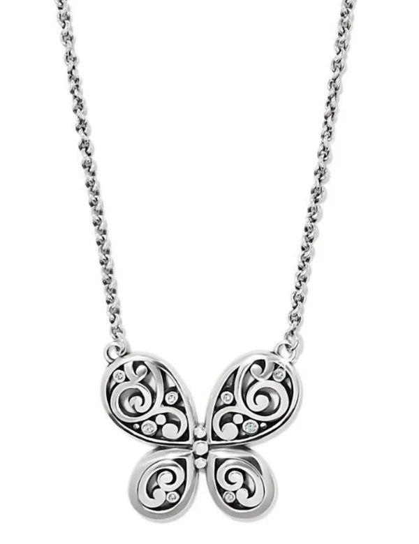 Brighton Contempo Butterfly Necklace (D30287) (SVL)