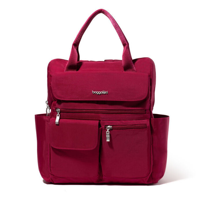 Baggallini Everywhere laptop Backpack (EBP713) Beet Red