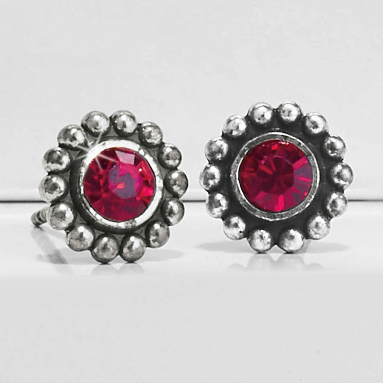 Brighton Mini Post Garnet Color Twinkle Earrings (J20497)