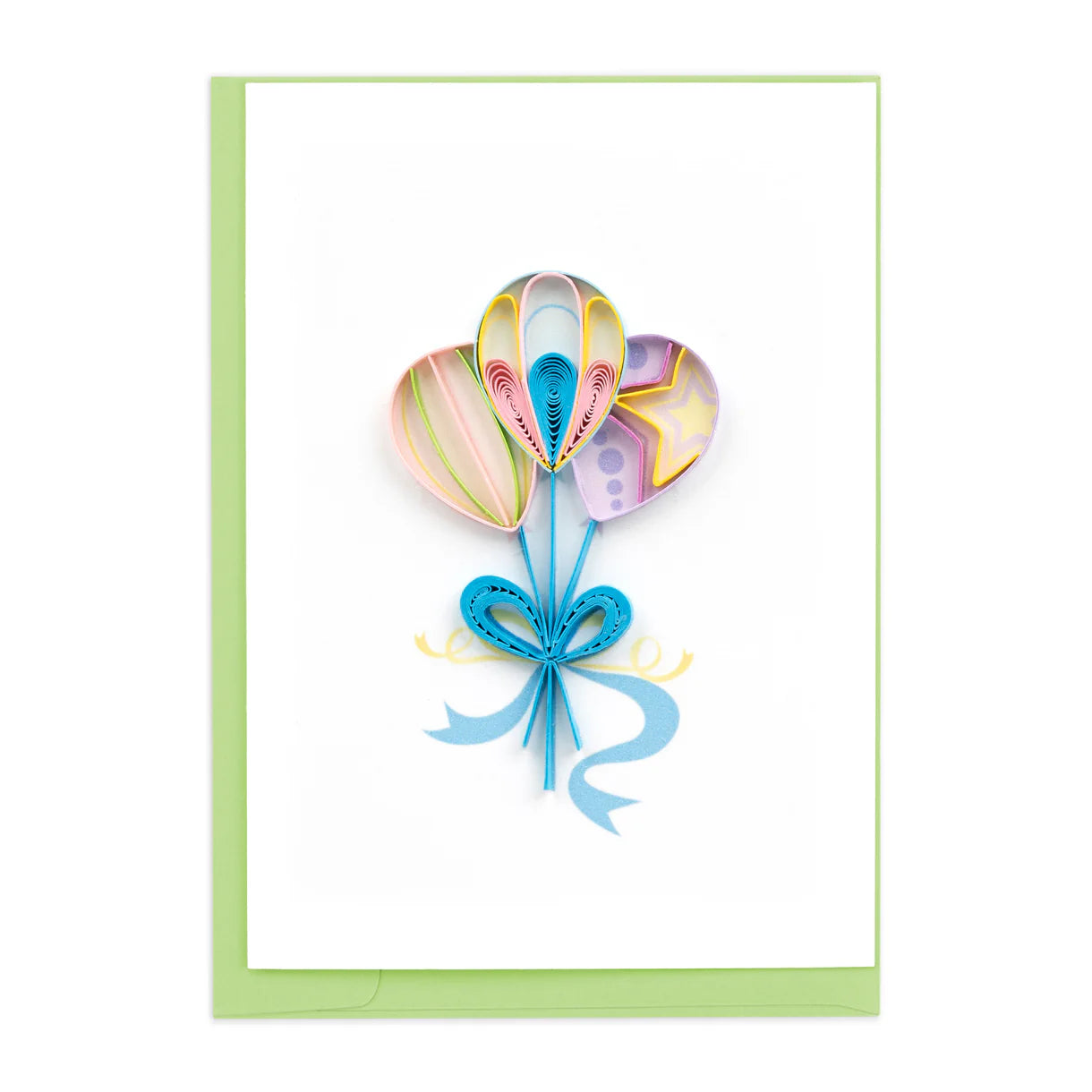 Quilling Card Colorful Balloons Enclosure Card (GE585)