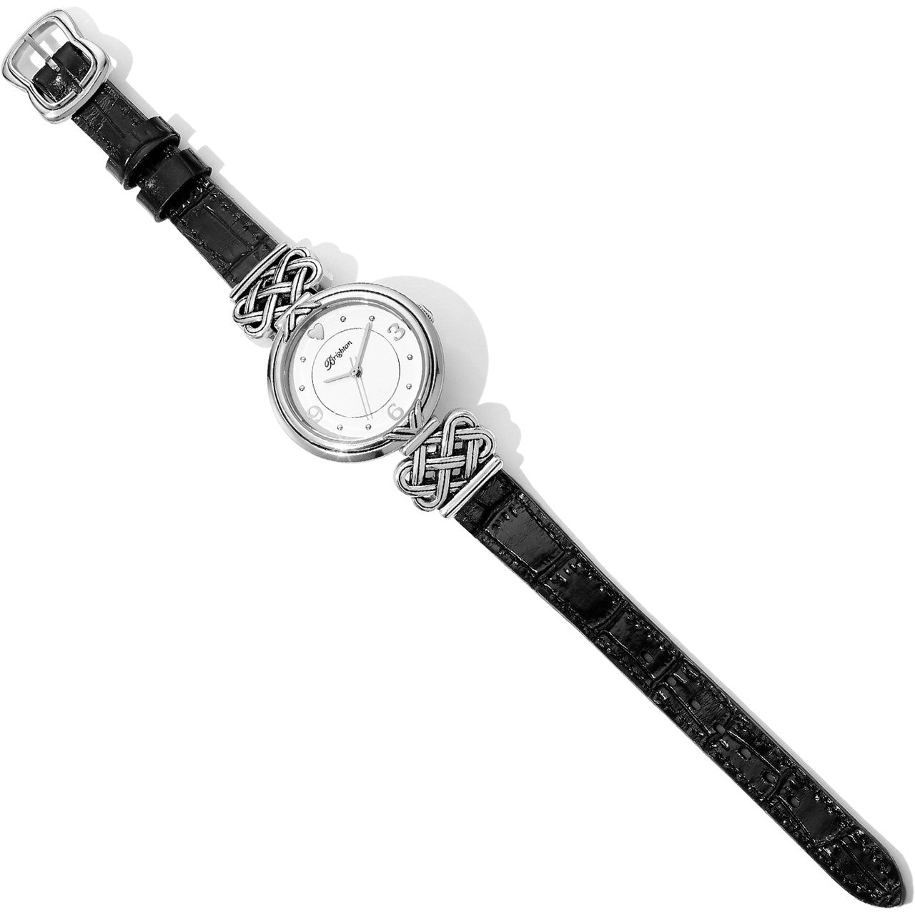 Brighton Galway Reversible Band Watch (SLV/BLK/BRN)
