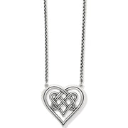 Brighton Interlok Crossing Hearts Necklace (JM4870)