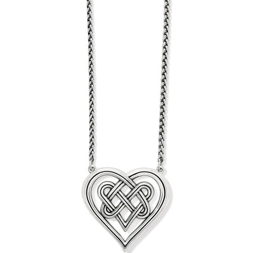 Brighton Interlok Crossing Hearts Necklace (JM4870)