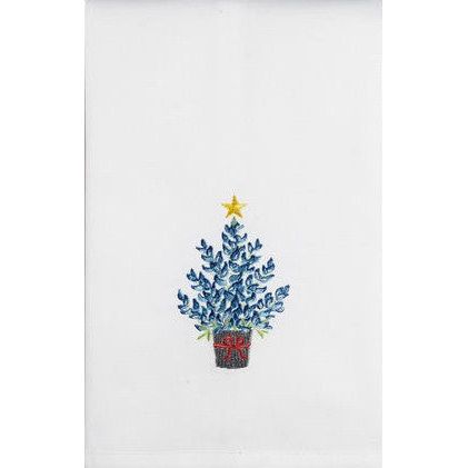 Bluebonnet Christmas Tree Towel (04SJM8675WC)