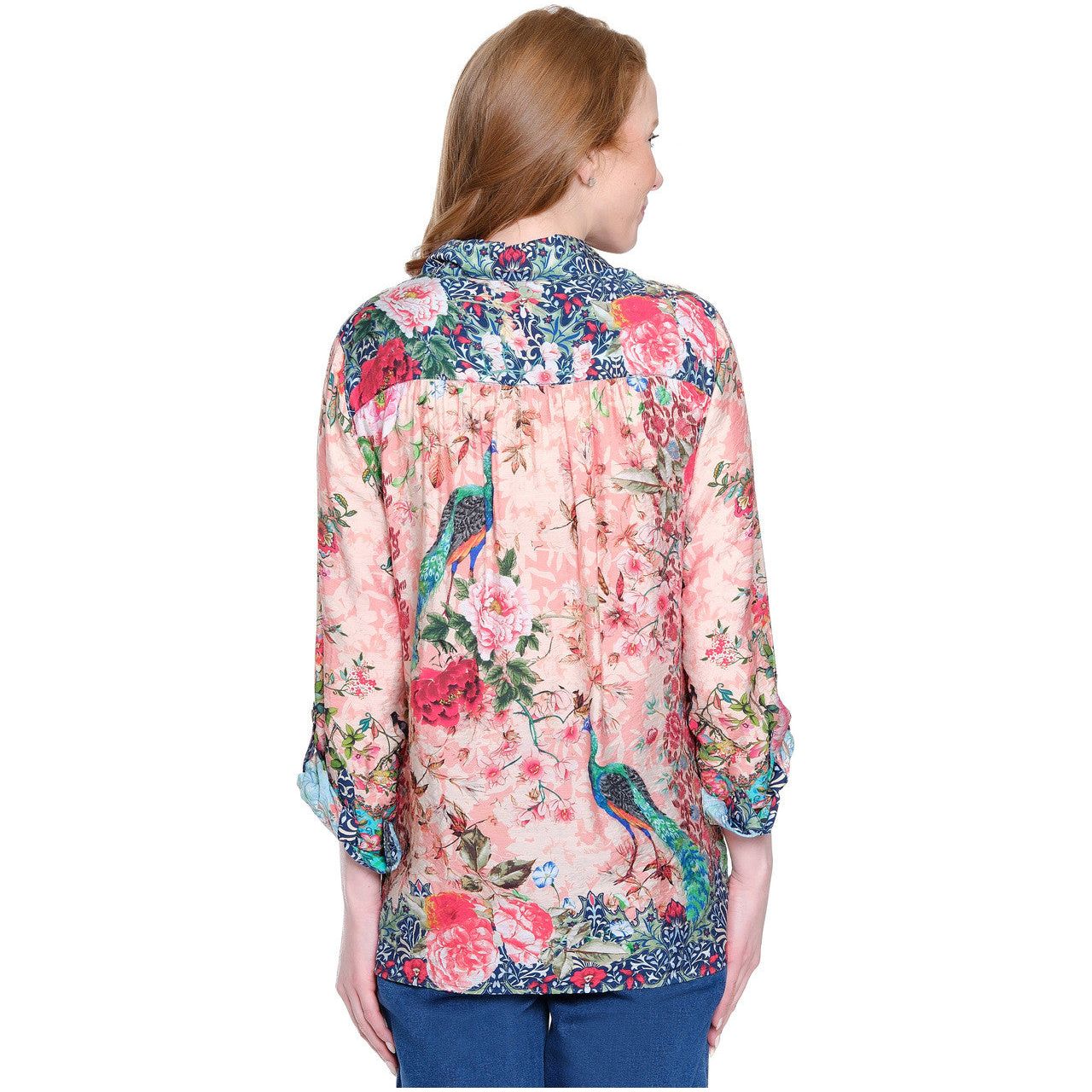 John Mark Mix Floral Button Front Tunic (J35832BM)