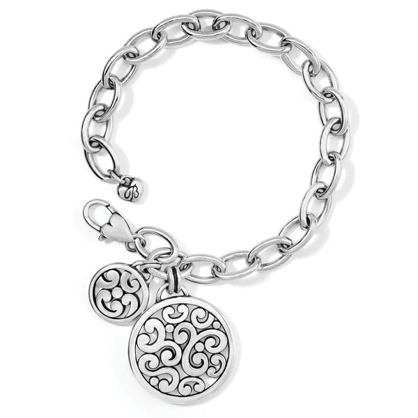 Brighton Contempo Medallion Link Bracelet (JF9850) (SLV)