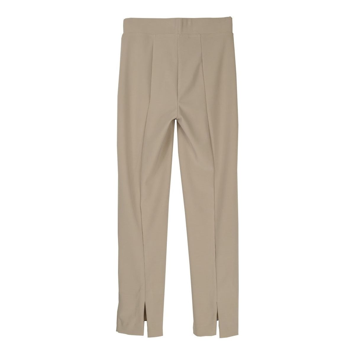 Thin Her Knit Pull-On Back Slits Pants (Multiple Colors)(K14206PM)