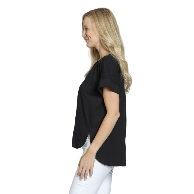 APNY Roll-Up Sleeve Hi-Low Tee (4 Colors)