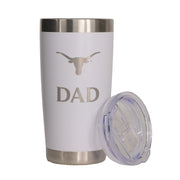 Texas Longhorn Stainless Powder Coated 20oz DAD Tumbler (LE6000W)