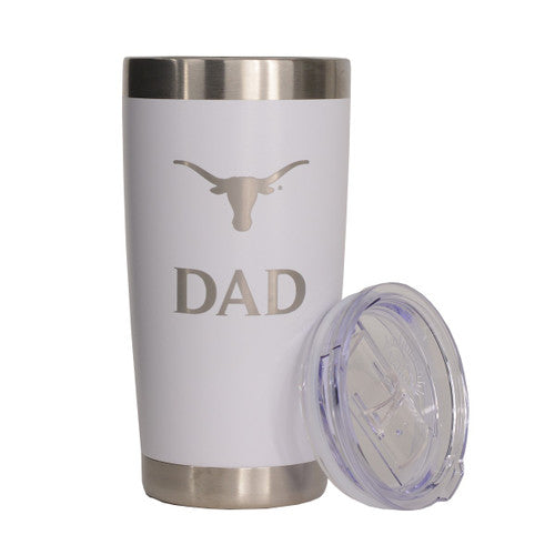 Texas Longhorn Stainless Powder Coated 20oz DAD Tumbler (LE6000W)