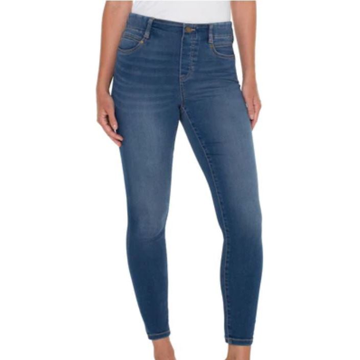 Liverpool Glider 28" Forever Fit Ankle Jeans (LM2367WK)