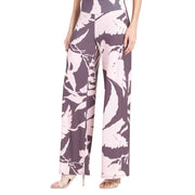 Clara Sun Woo Floral Print Palazzo Pant (LPTP36)(PinkCoco)