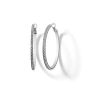 Brighton Meridian Thin Large Hoop Earrings (JS8391) SLV