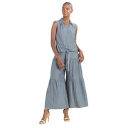 Clara Sun Woo Pleated Tiered Pull-On Skirtpant (PTPL)