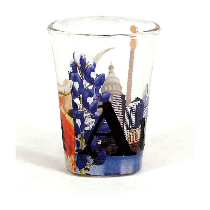 AUSTIN Color Etched Shot Glass