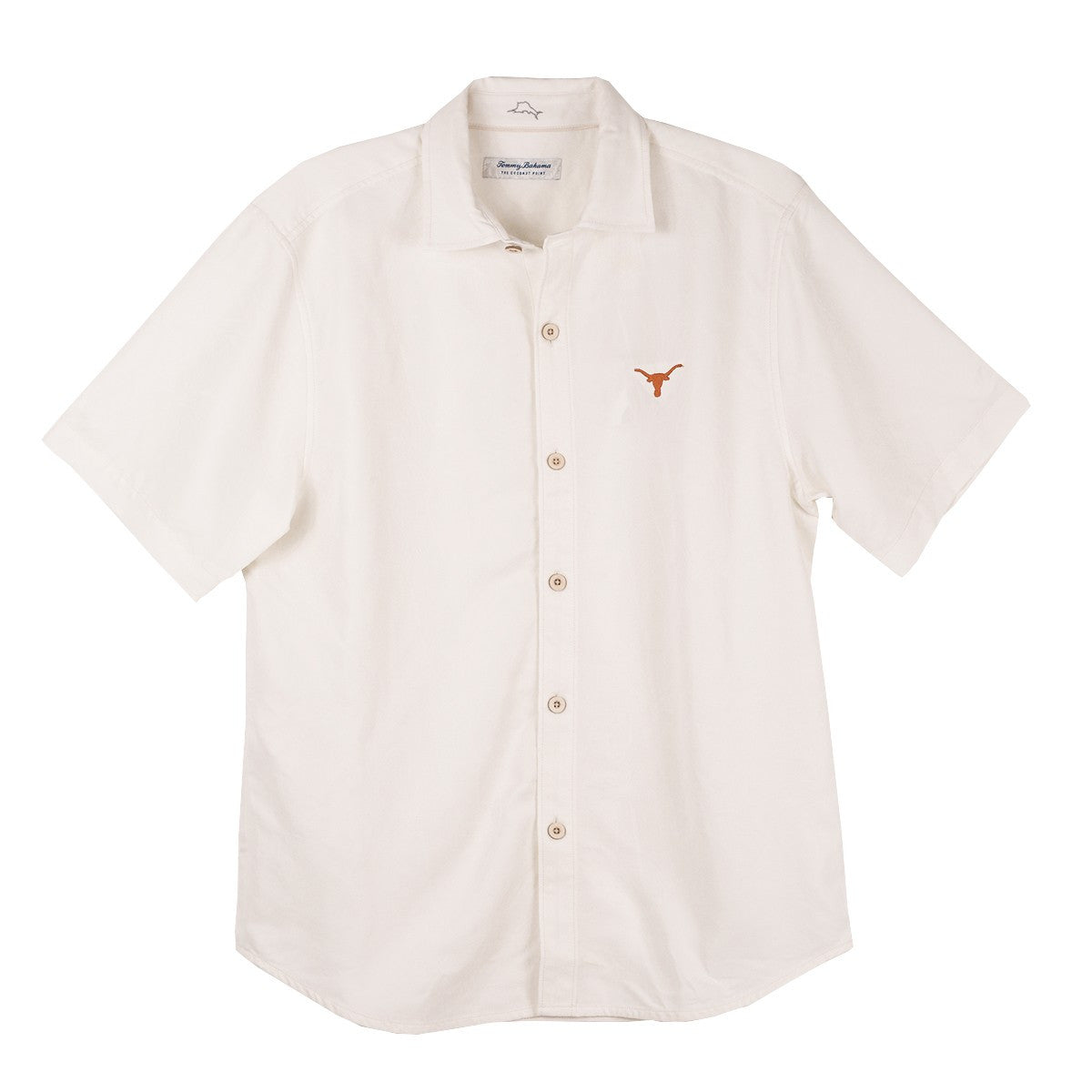 coconut palm tshirt Tommy Bahama Men's Washington Huskies Sport Coconut Point Palm Vista Camp Shirt White / Triple Extra Large