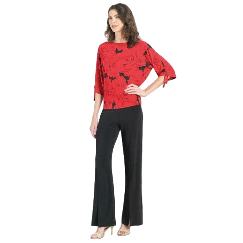 Clara Sun Woo Rose Print Top (T145P)