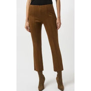 Joseph Ribkoff Marled Flare Leg High Rise Brown Pant
