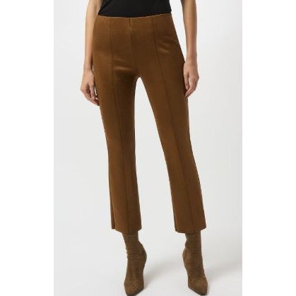 Joseph Ribkoff Marled Flare Leg High Rise Brown Pant