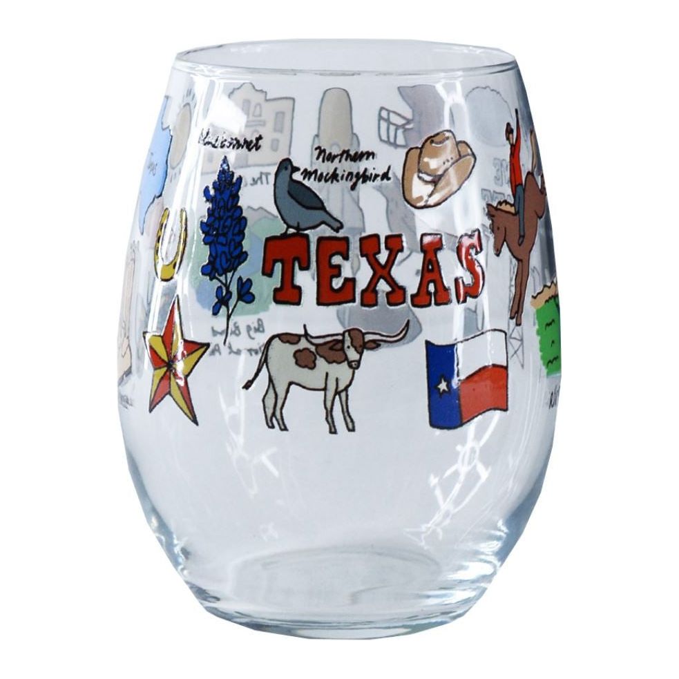 Texas Wanderer Stemless Wine Glass (1 BRIL 103)