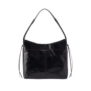 HOBO Romy Polished Black Leather Hobo