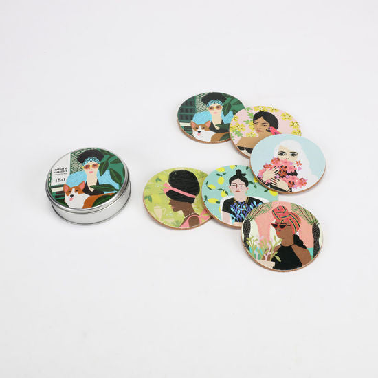 Women Coaster Set (Set of 6) (YR0012)