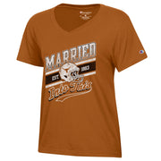 Texas Longhorn Champion Ladies Married Into This V-Neck Tee