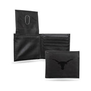 Texas Longhorn Lazer Engraved Bi-Fold Wallet (LEBIL260101) BLK