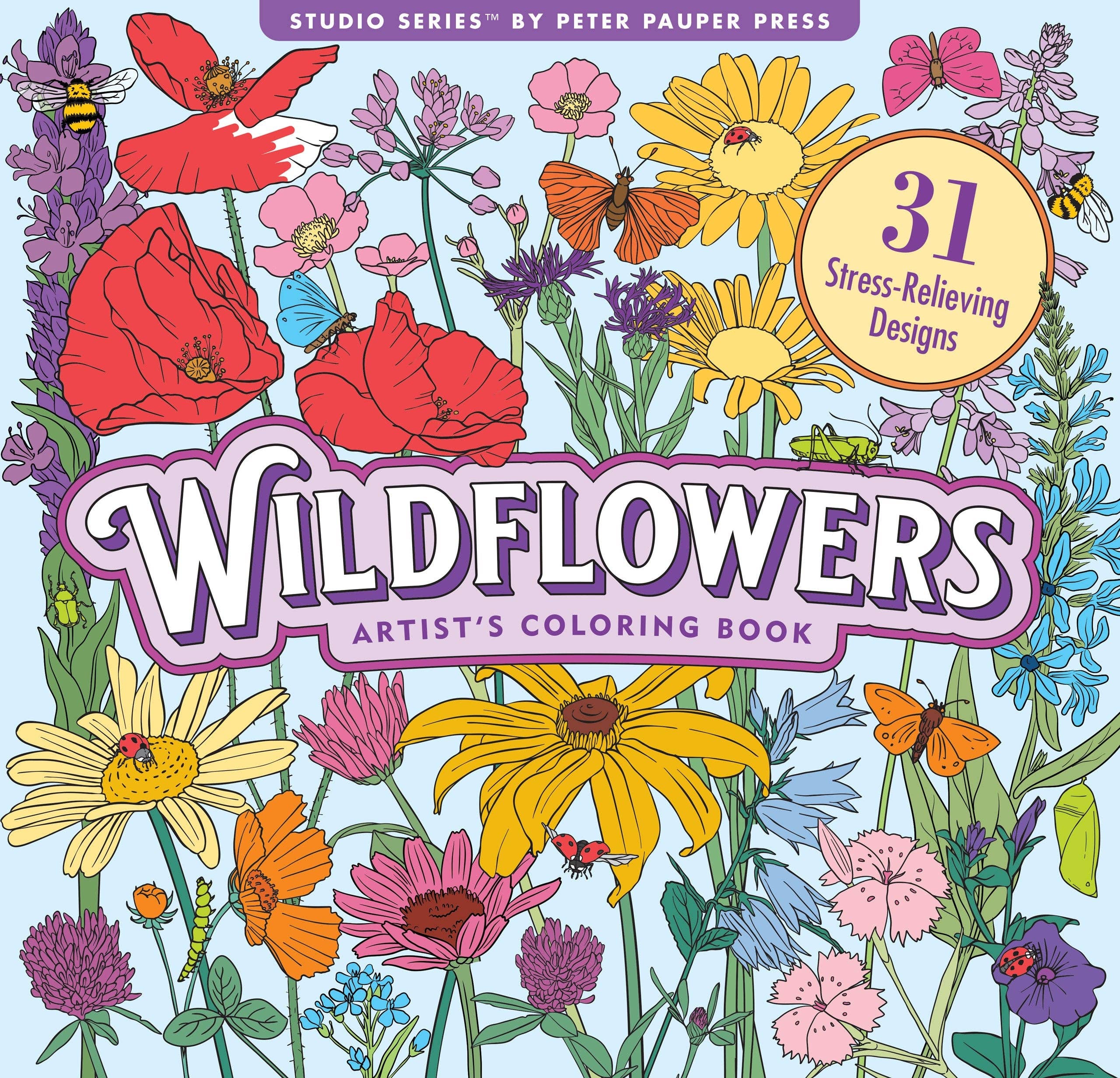 Wildflowers Adult Coloring Book – SuePatrick.com
