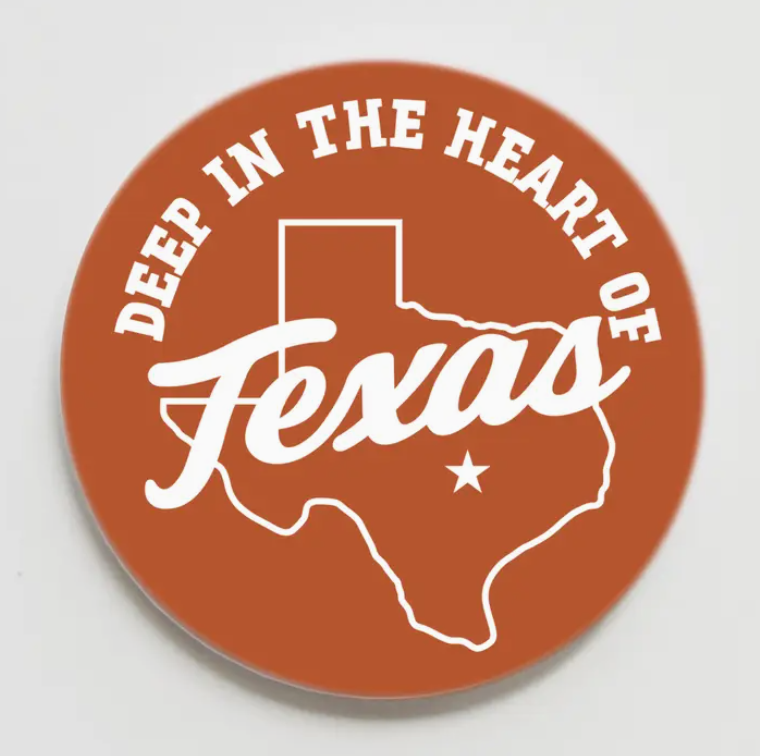 University of Texas Deep in the Heart Button