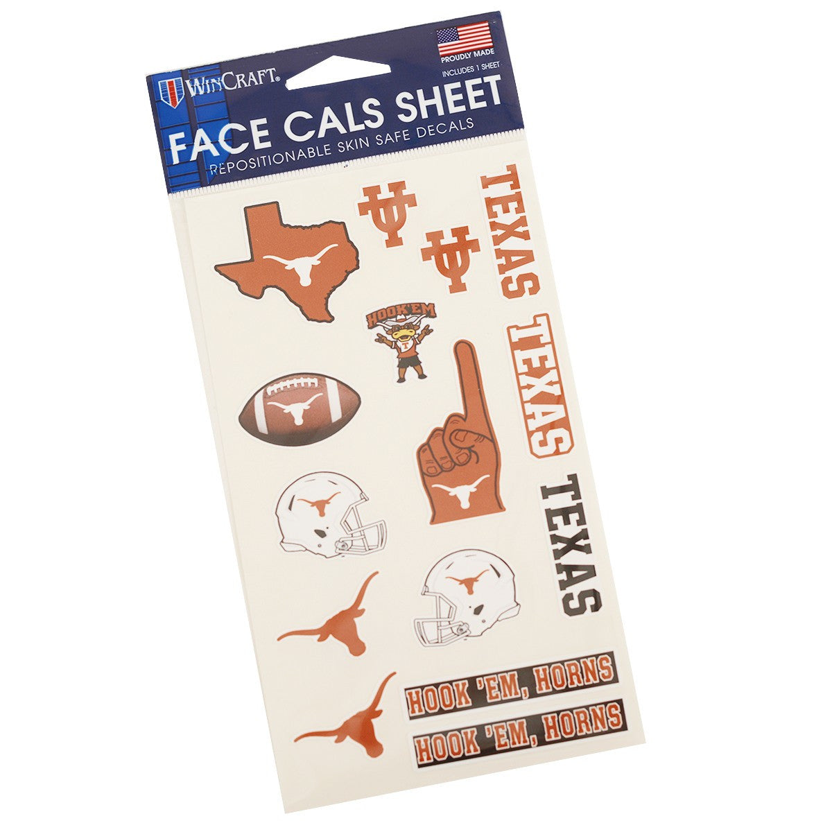 Texas Longhorn 4" X 7" Sheet Skin Safe Decals