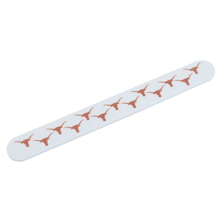 Texas Longhorn All Over logo White 7" Nail File (03346)
