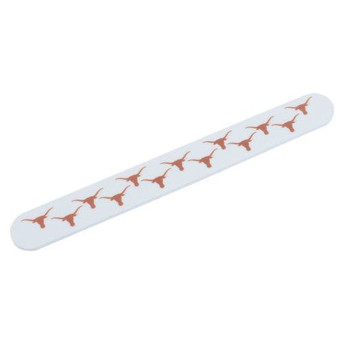 Texas Longhorn All Over logo White 7" Nail File (03346)