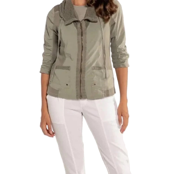 XCVI Fjord Poplin Zip Front Pocket Hillside Jacket