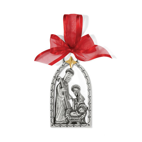 Brighton Christmas Nativity Ornament (G70870) SLV/GLD