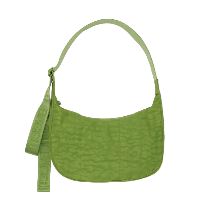 Baggu Medium Nylon Crescent Bag - Green Juice