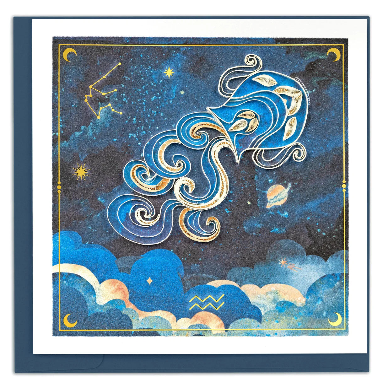 Quilling Card Zodiac Collection Aquarius) (BD111-Z)