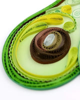 Quilling Card Avocado Quilling