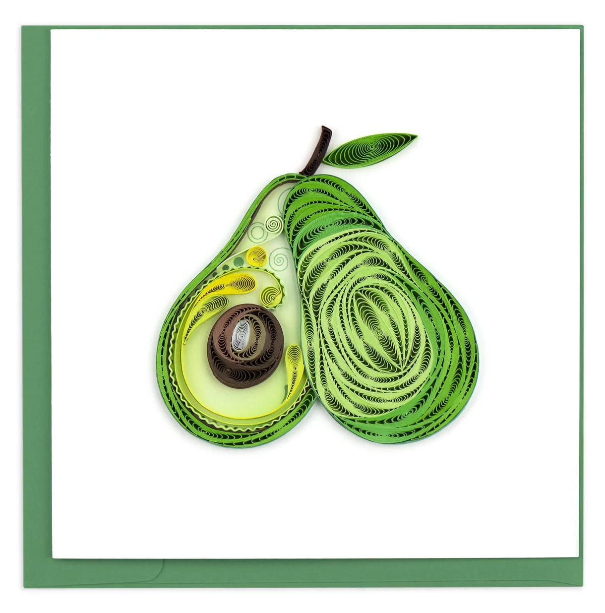 Quilling Card Avocado Quilling