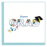Quilling Card Congrats Grad Swirl (CG817)