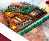 Quilling Card Cozy Autumn Cabin (BL1406)
