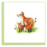 Quilling Card Fox & Cub (BL1238)