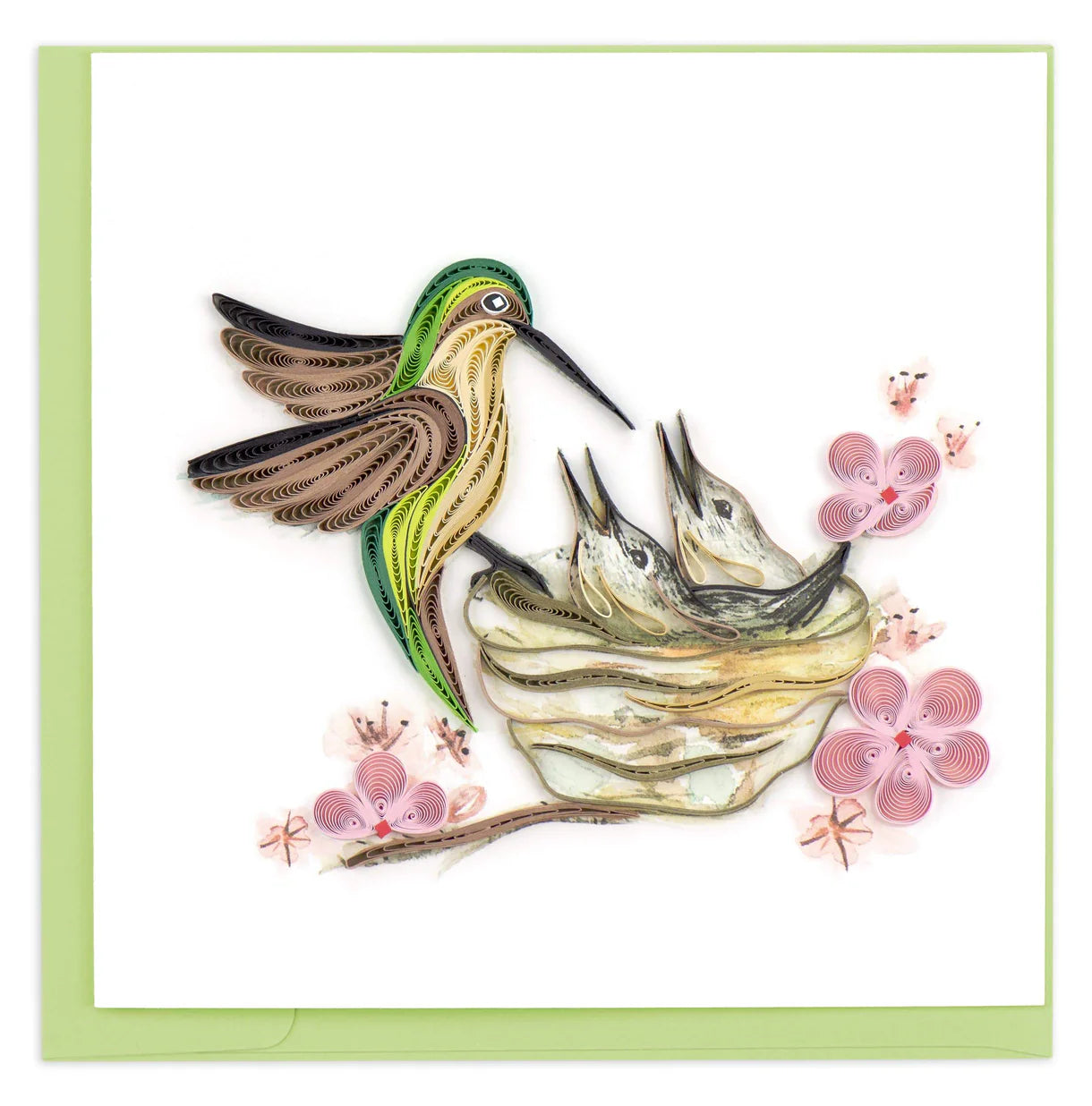 Quilling Card Hummingbird & Babies (BL1236)