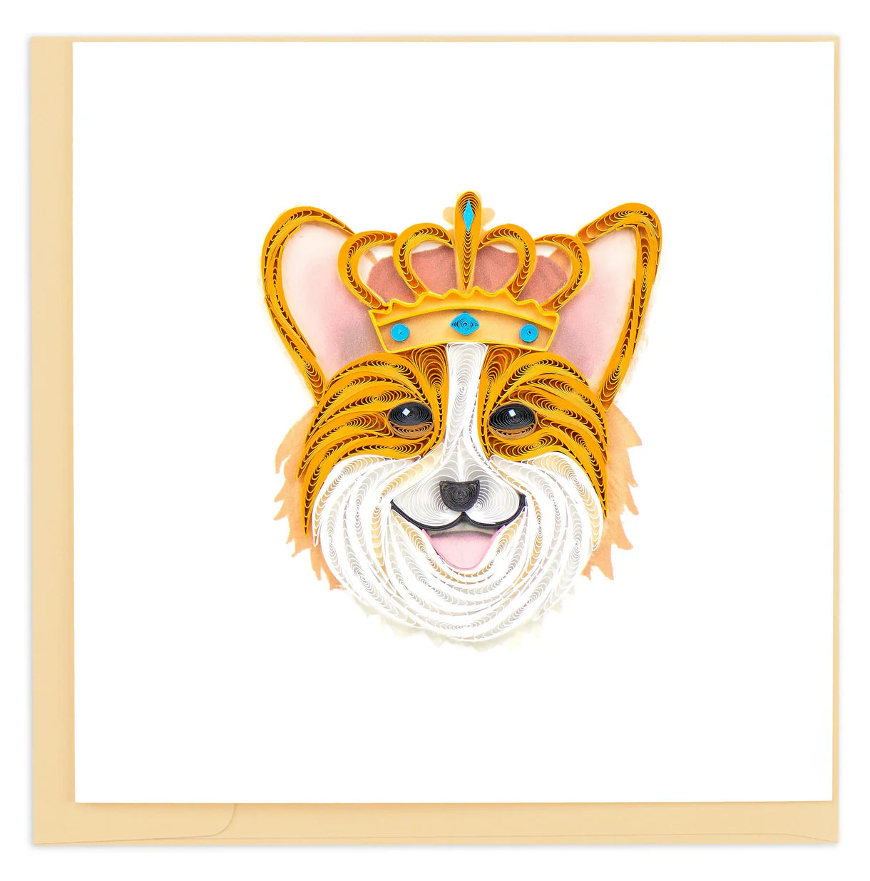 Quilling Card Royal Corgi (UK017)