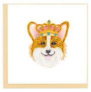 Quilling Card Royal Corgi (UK017)