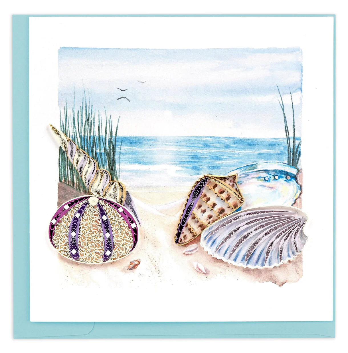 Quilling Card  Seashells on the Shore (BL1469)